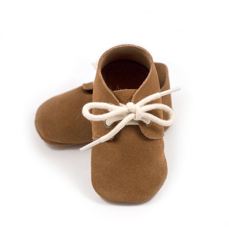 Brown baby shoes brown oxford for boy or girl baby Etsy