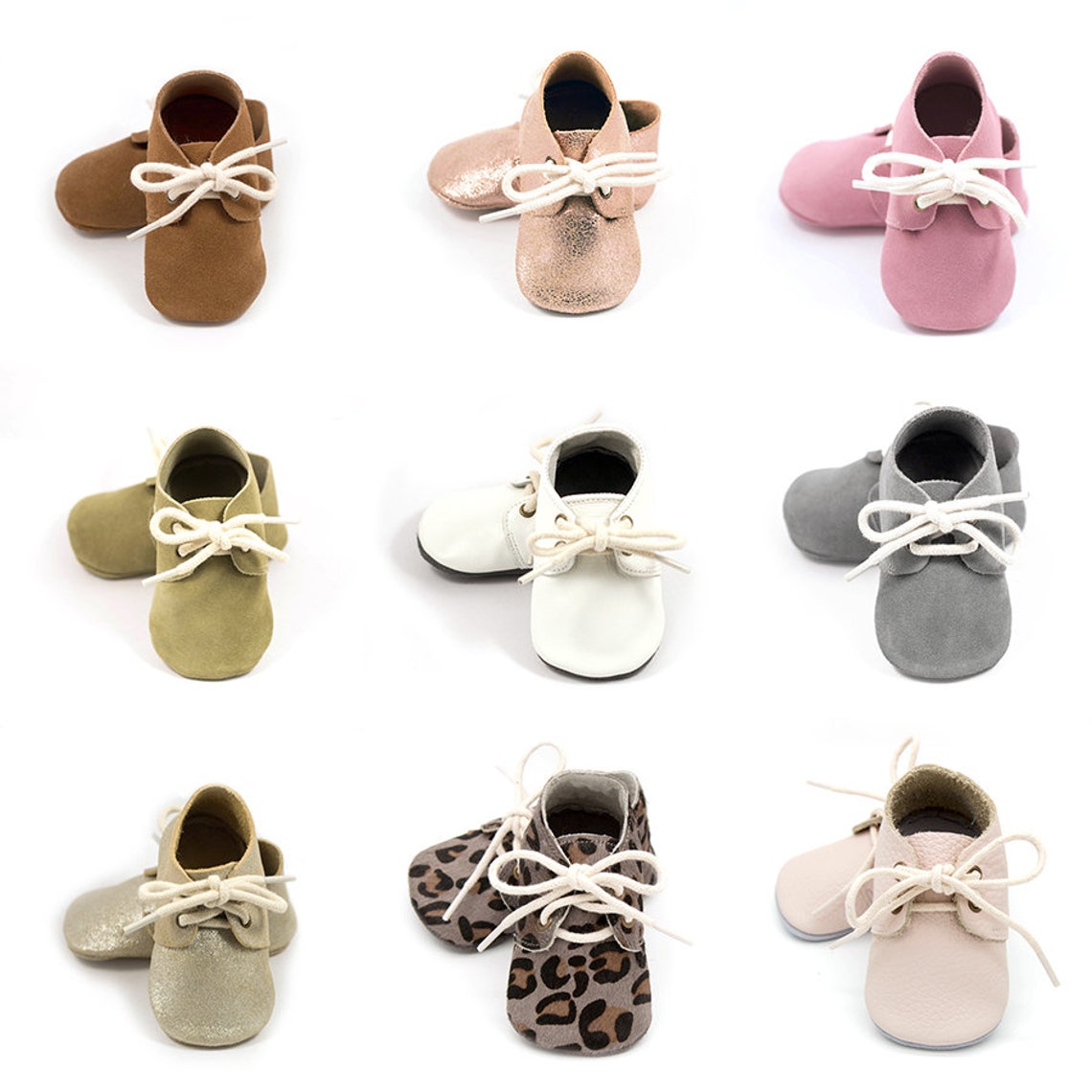 Light Pink Baby Oxford Shoes Baby Moccasins Leather Baby Etsy