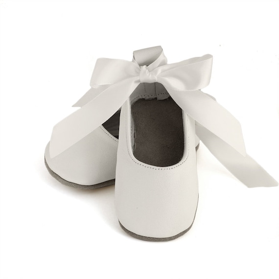 baby girl white ballet shoes