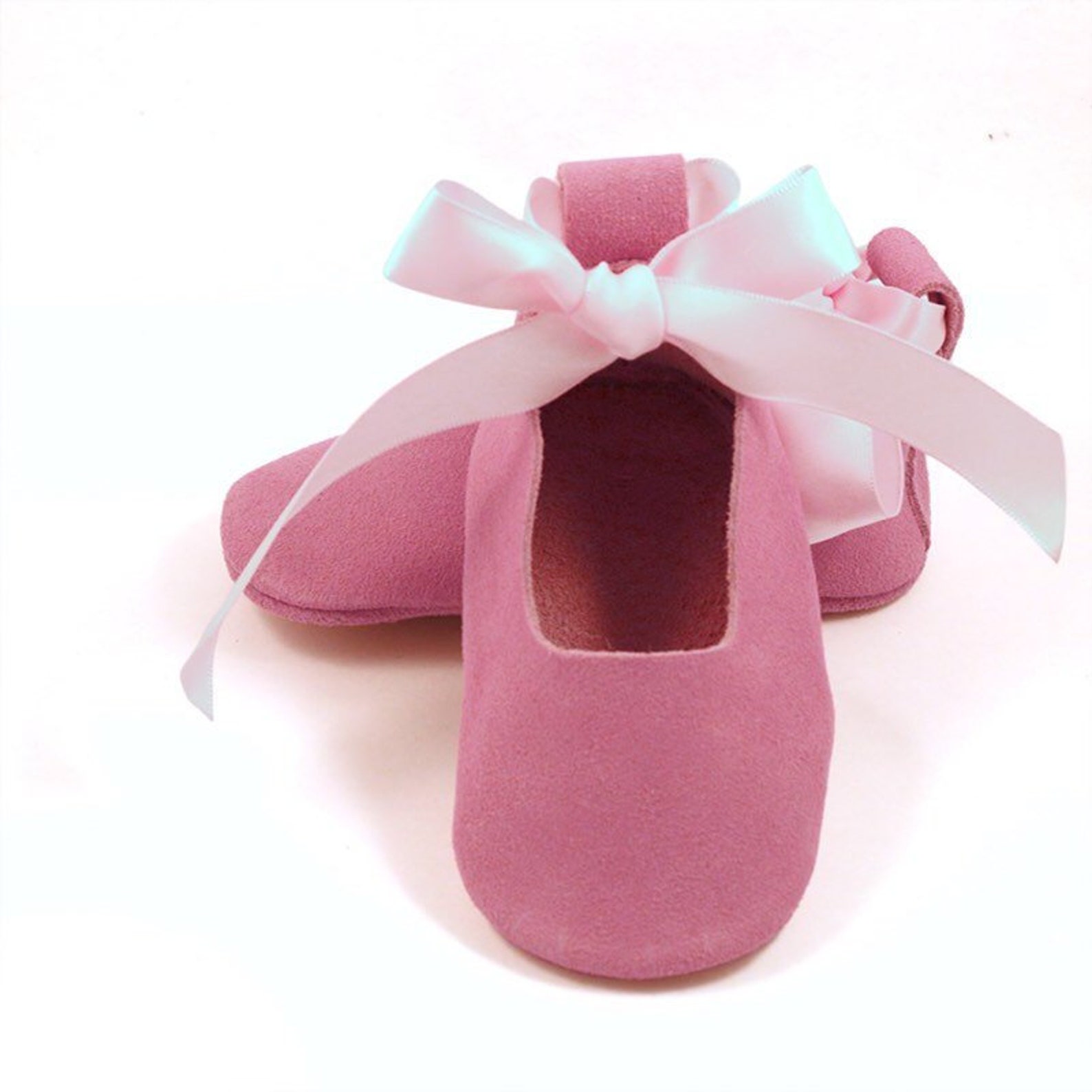 baby ballet shoes with ribbon