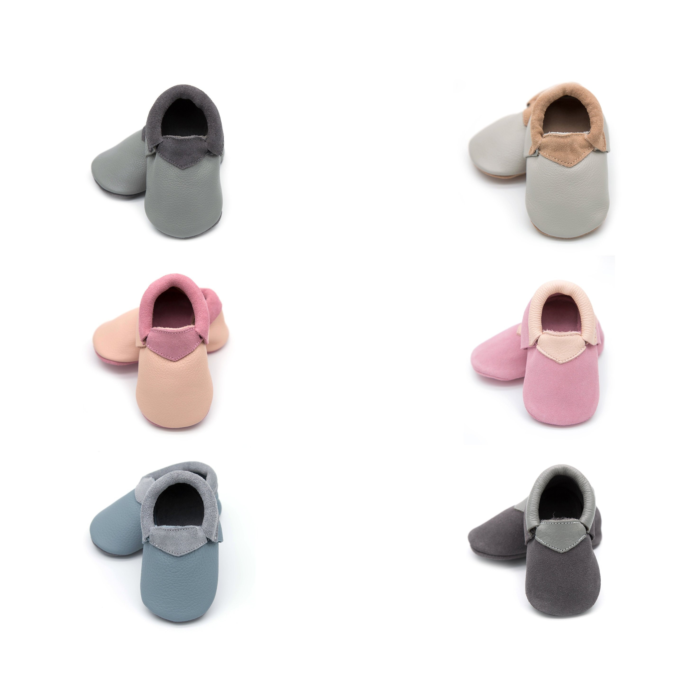 Genuine Leather Baby Moccasins: Soft Sole Unisex Shoes