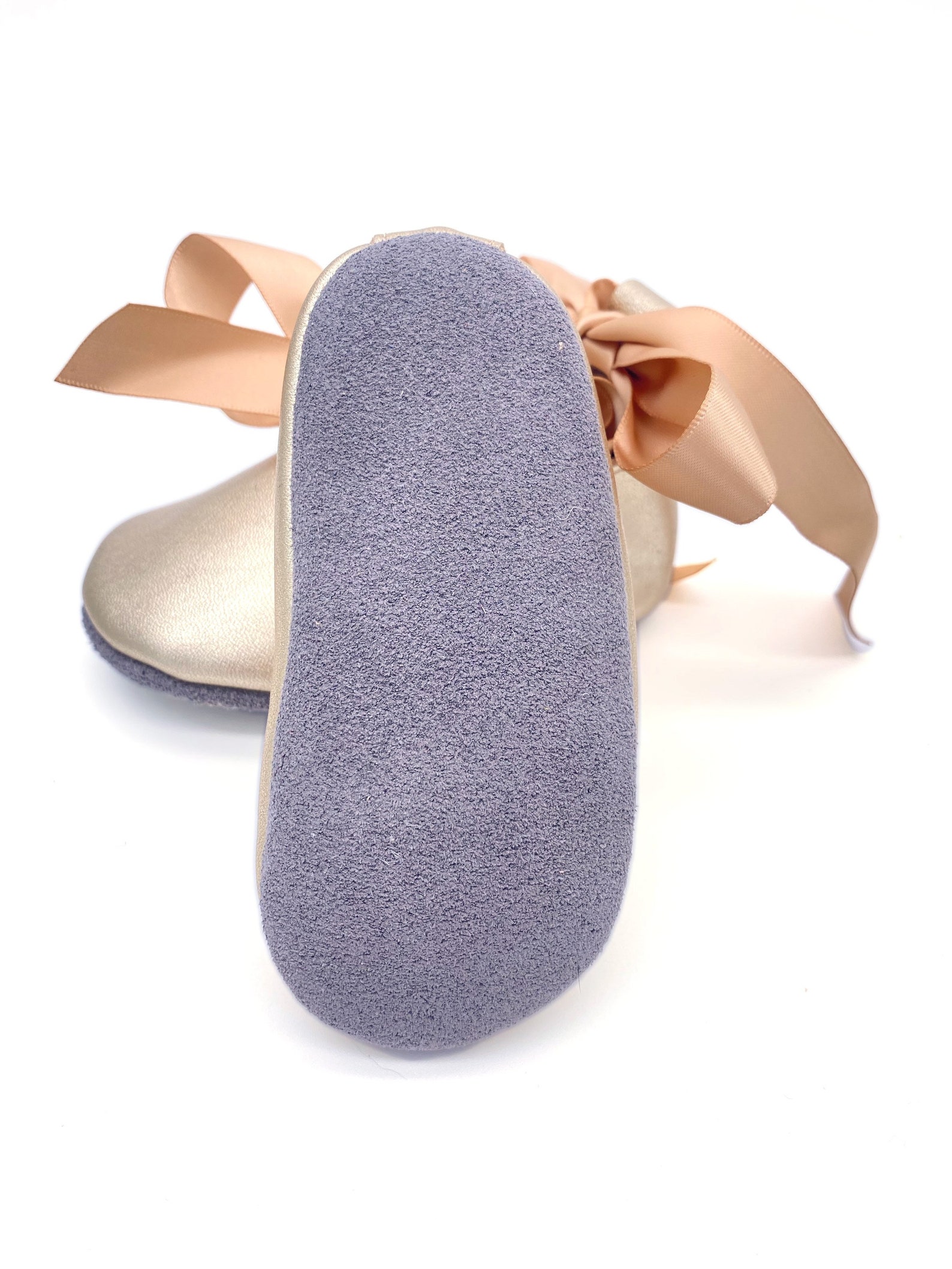 Gold Baby Ballet Flats Baby Girl Shoes Flower Girl Shoes Etsy