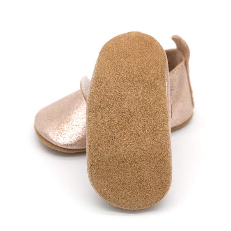 Gold baby ballet flats baby girl shoes flower girl shoes Etsy