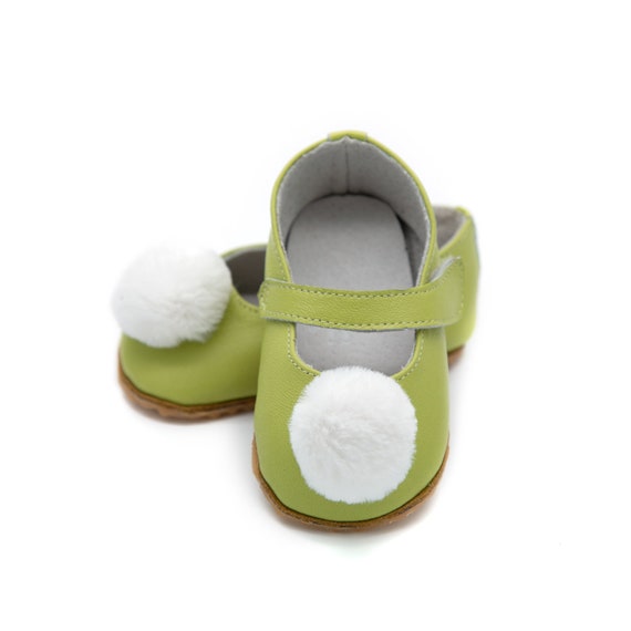 Green fairy shoes for baby or toddler 