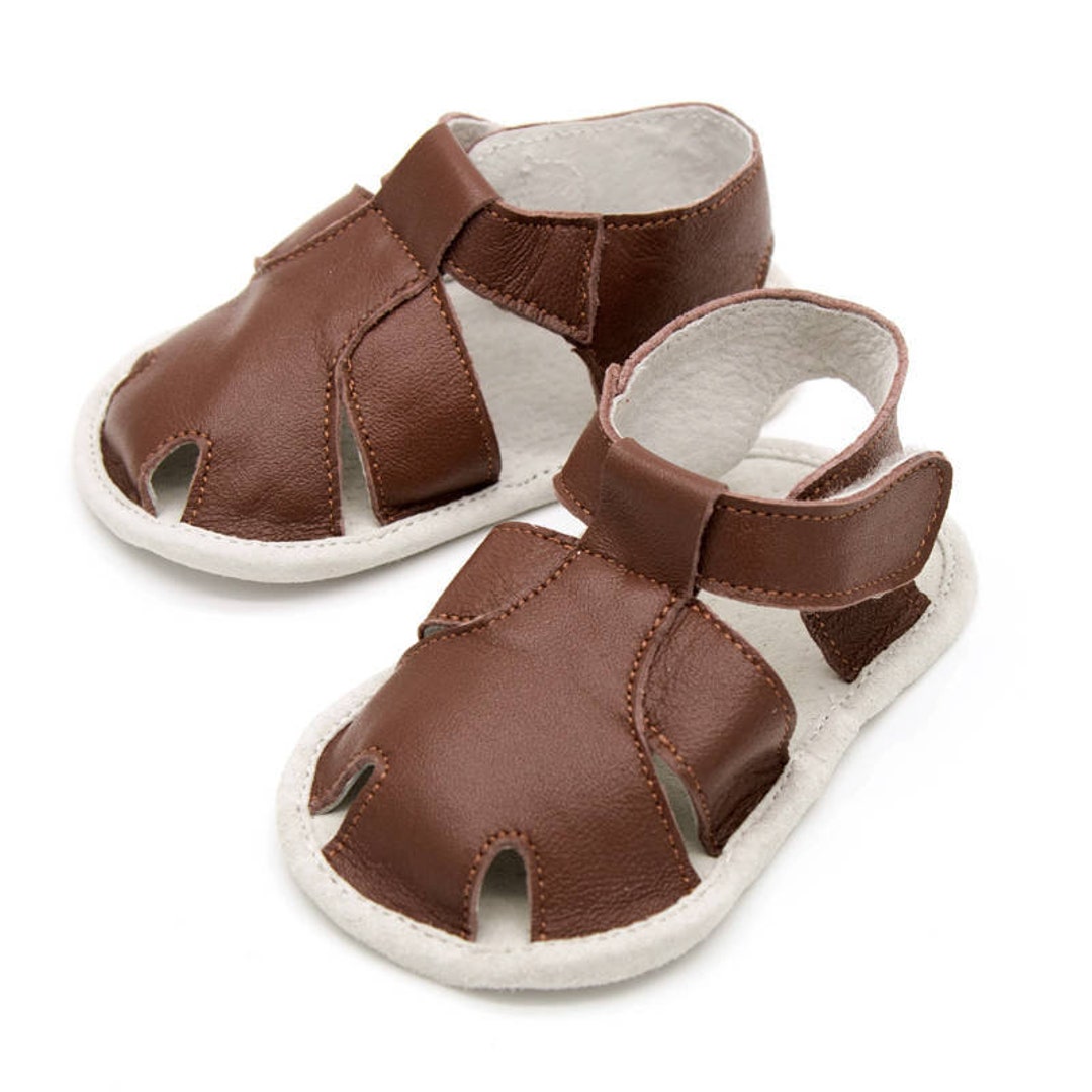 Navy Soft Sole Leather Baby Sandals | Baby & Toddler Shoes — Sommerfugl Kids