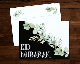 Eidi Envelopes, Eid Money Envelopes, Eid Mubarak Envelopes - Pack of 10 - Black & White