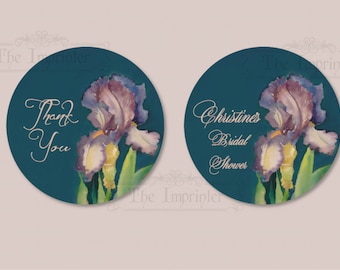 Thank You or Party Circles - Printable File - Bridal Shower, Wedding Shower Invitation, etc