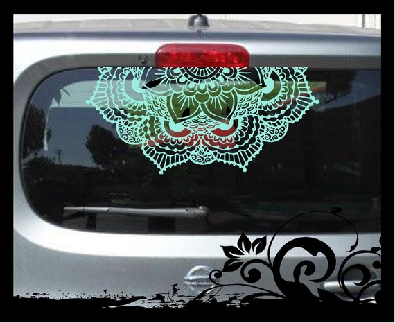 Download Mandala Car Decal Car Decal Mandala Sticker Half Circle | Etsy