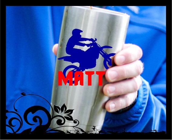 3.5 Tall Personalize Dirt Bike Decal / Ozark / tumbler | Etsy