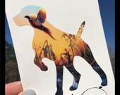 German Short Hair Pointer Vinyl Sticker, Best Friend Gift, Pets, Waterbottle, Window, Skateboard, Car, Wall Decal, Laptop Vinyl, hunting