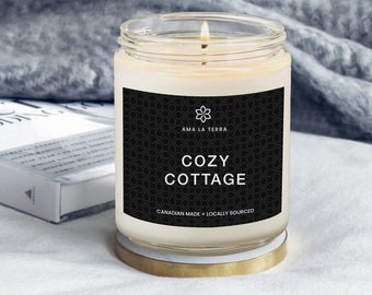 soy candle | cozy cottage | 8 oz candles | Home Decor