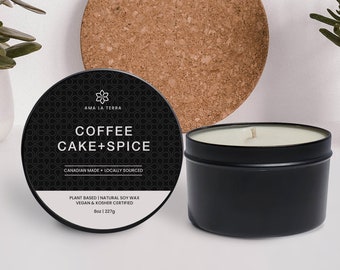 Soy candle | Scented candles | Coffee Cake & Spice candle | perfect gift idea