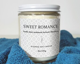 Soy Candle | scented candles | sweet romance