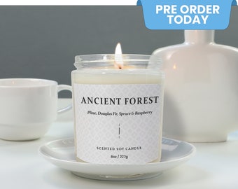 Ancient Forest Soy Wax Candle | Scented Soy Candle | Vegan Certified Non-toxic Gift, Natural Soy Candles