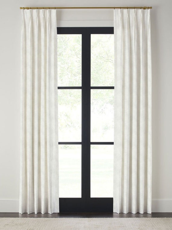 Solid Linen Drapery Panels Lined Panels Quick Ship Etsy