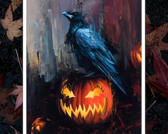 Print- Haunted Overload Raven
