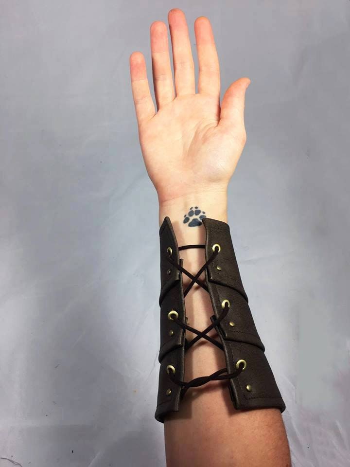 Arm Bracer, Arm Cuff, Pleather, Dragon Bracer, Viking Armor, Elf Armor
