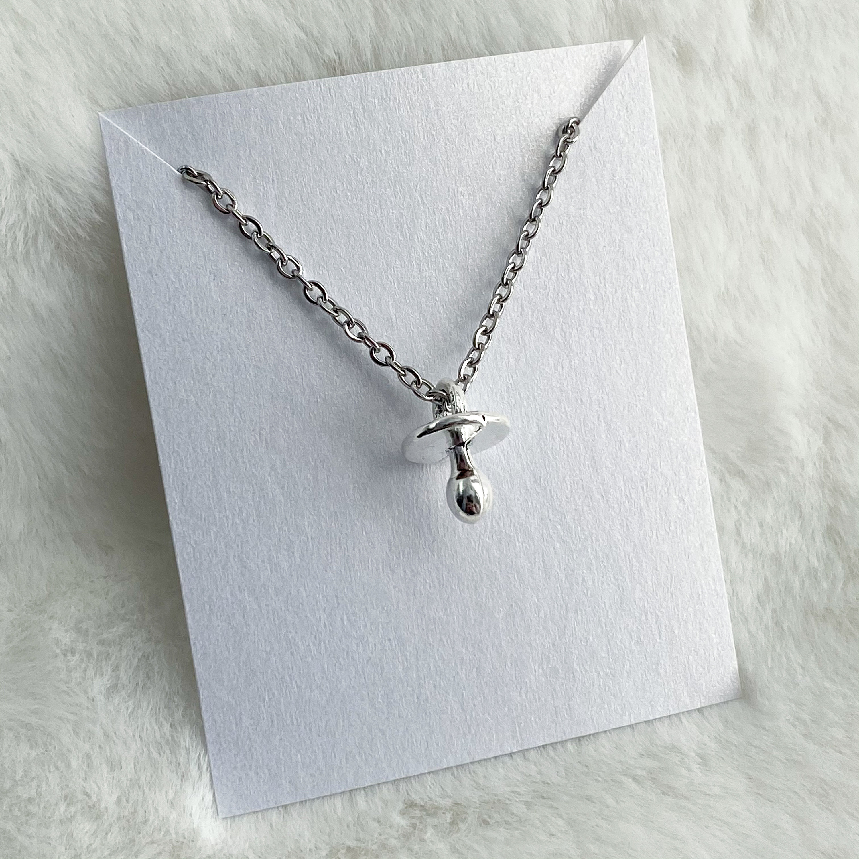 Pacifier Necklace Baby Shower Necklace Baby Shower Jewelry Etsy