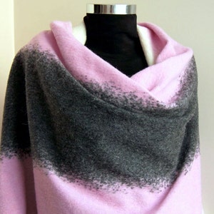 Cute Soft Scarf Felt Blanket Scarf Winter fashion Blanket scarfs Blanket scarves rectangular scarf, Unisex christmas gifts xmas for her image 2