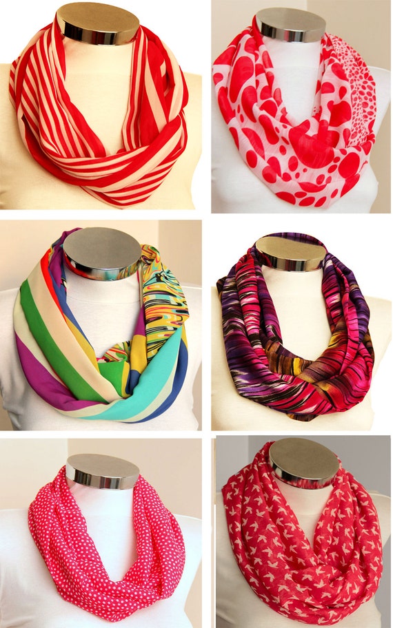 Women/'s Spring summer Fashion Stripe Infinity loop Scarf New