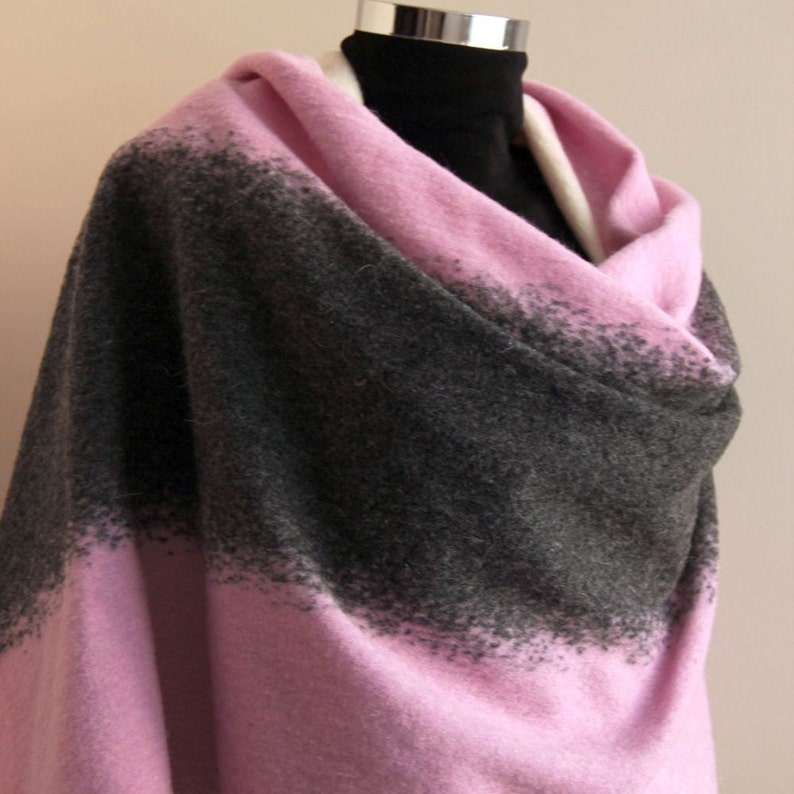 Cute Soft Scarf Felt Blanket Scarf Winter fashion Blanket scarfs Blanket scarves rectangular scarf, Unisex christmas gifts xmas for her image 1