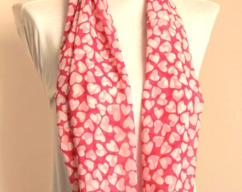 Infinity Scarf, Hearth Printing, Circle Scarf, Chiffon Scarf, Christmas Gift, , Perfect For Gifts, Loop Scarf, Aphrodith's Hearth, Gift Idea