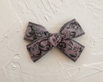 IRIS || vintage floral hair bow.