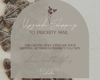 UPGRADED SHIPPING METHOD.