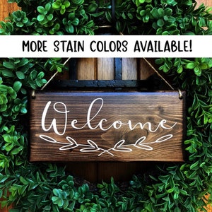 Welcome Sign | Welcome Door Sign | Door Sign | Door Hanger | Hanging Welcome Sign | Outdoor Sign | Wreath Sign | Outdoor Door Sign |