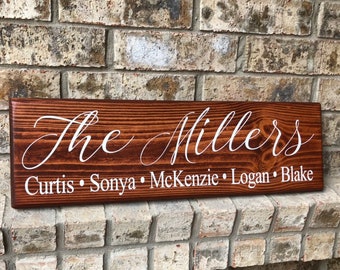 Family Sign | Family Name sign | Personalized Sign | Custom Name Sign | Last name sign | Family Names Signs | Personalized Gifts | Kids Name