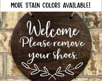Please remove your Shoes Sign |  Remove Shoes Sign | No Shoes Door Signs | Shoe free home | Remove Shoes Door Sign | welcome sign | no shoes