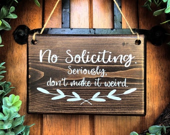 No Soliciting | No Soliciting Door Sign | No Soliciting Sign | Do Not Disturb Sign | No Solicitation Sign | Do not disturb sign
