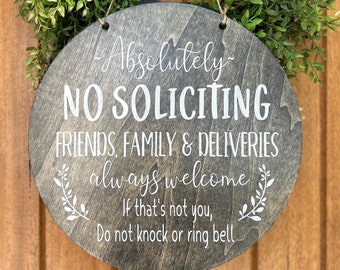 No Soliciting Door Sign, Do Not Disturb Sign, No Solicitation Sign, do not knock sign, Do Not Disturb, dont ring doorbell, Sleeping baby