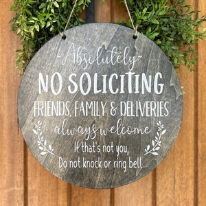 No Soliciting Door Sign, Do Not Disturb Sign, No Solicitation Sign, do not knock sign, Do Not Disturb, dont ring doorbell, Sleeping baby