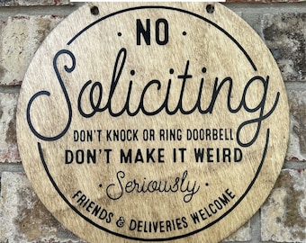 No Soliciting Sign, No Soliciting Door Sign, Do Not Disturb Sign, No Solicitation Sign, No Soliciting, No Strangers Sign, Do Not Disturb