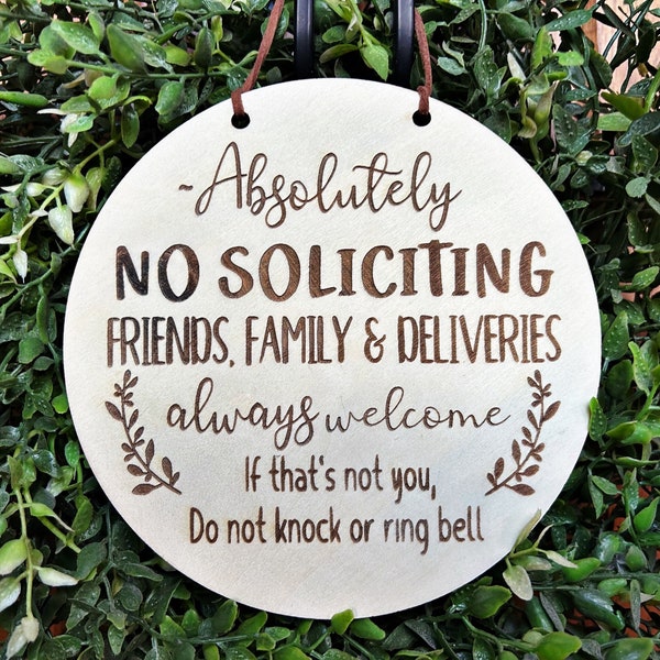 No Soliciting Sign, No Soliciting Door Sign, Do Not Disturb Sign, No Solicitation Sign, No Soliciting, No Strangers Sign, Do Not Disturb