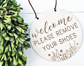 Please remove Shoes MINI Sign |  Remove Shoes Sign | No Shoes Door Signs | Shoe free home | Remove Shoes Door Sign | welcome sign | no shoes