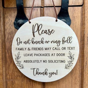 No Soliciting Sign, No Soliciting Door Sign, Do Not Disturb Sign, No Solicitation Sign, No Soliciting, No Strangers Sign, Do Not Disturb