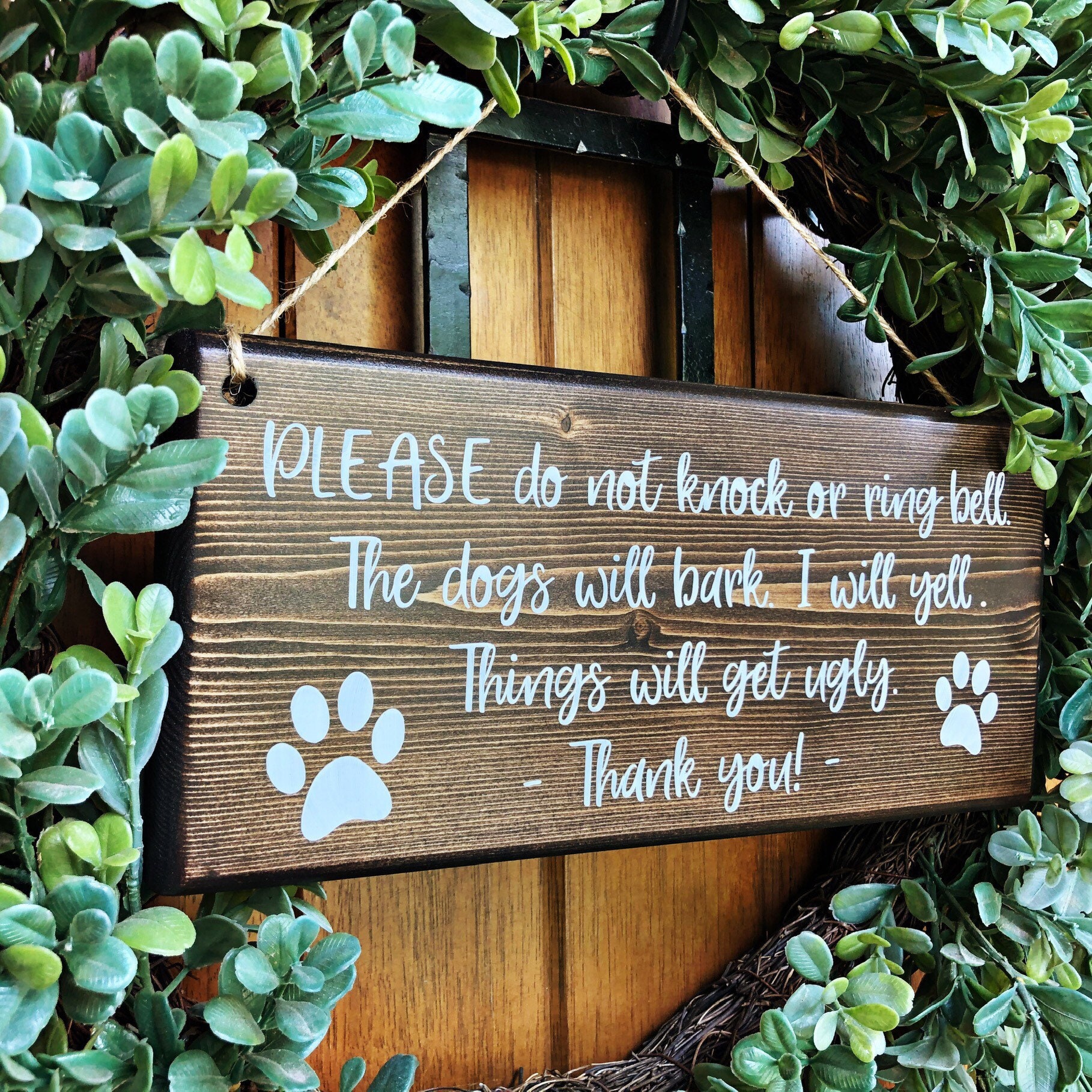 No Soliciting Sign Protective Dog Sign Responsive Dog Sign Etsy