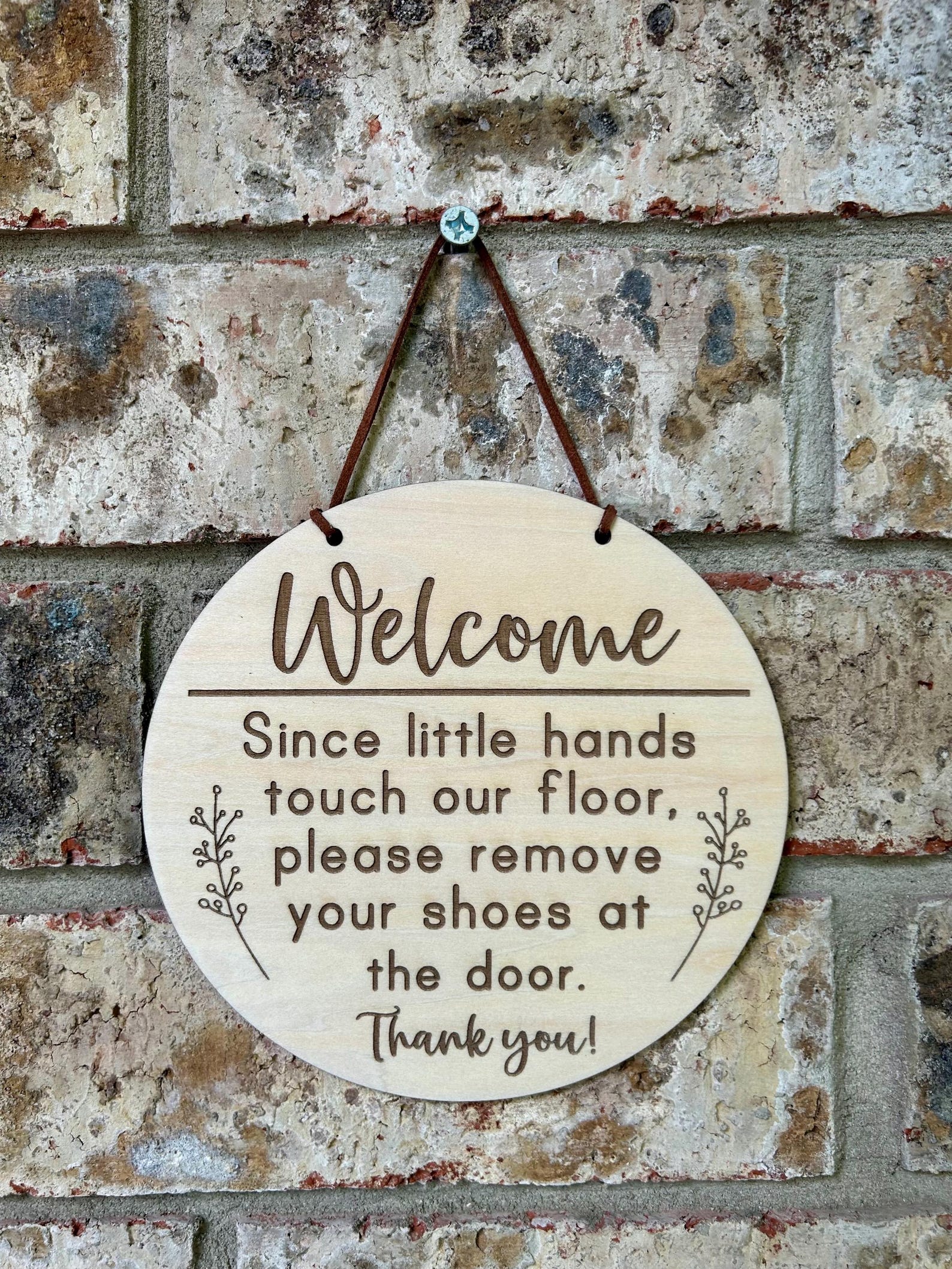 Since Little Hands, Since Little Fingers Touch Our Floor, Please Remove ...