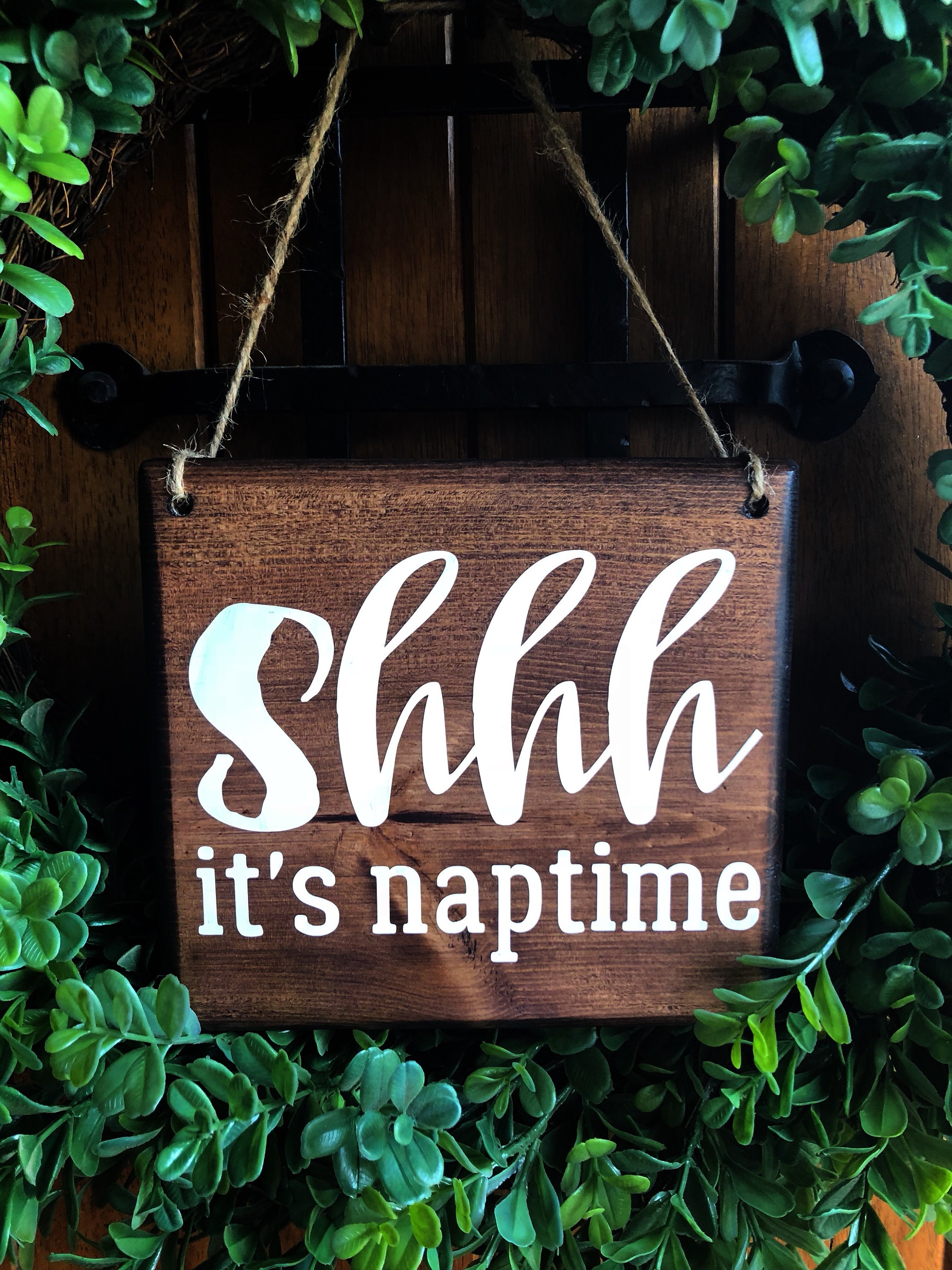 Baby Sleeping Sign Naptime Door Sign Shhh Its Naptime Etsy