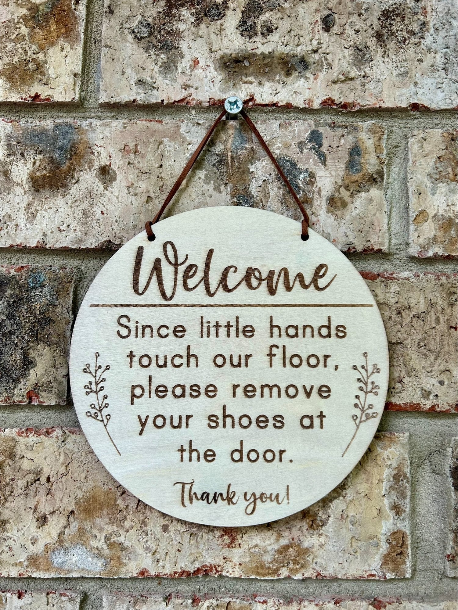 Since Little Hands, Since Little Fingers Touch Our Floor, Please Remove ...