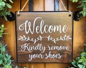 remove your Shoes Sign |  Since little fingers| kindly remove shoes | please Remove Shoes Sign | No Shoes Door Signs | welcome remove shoes