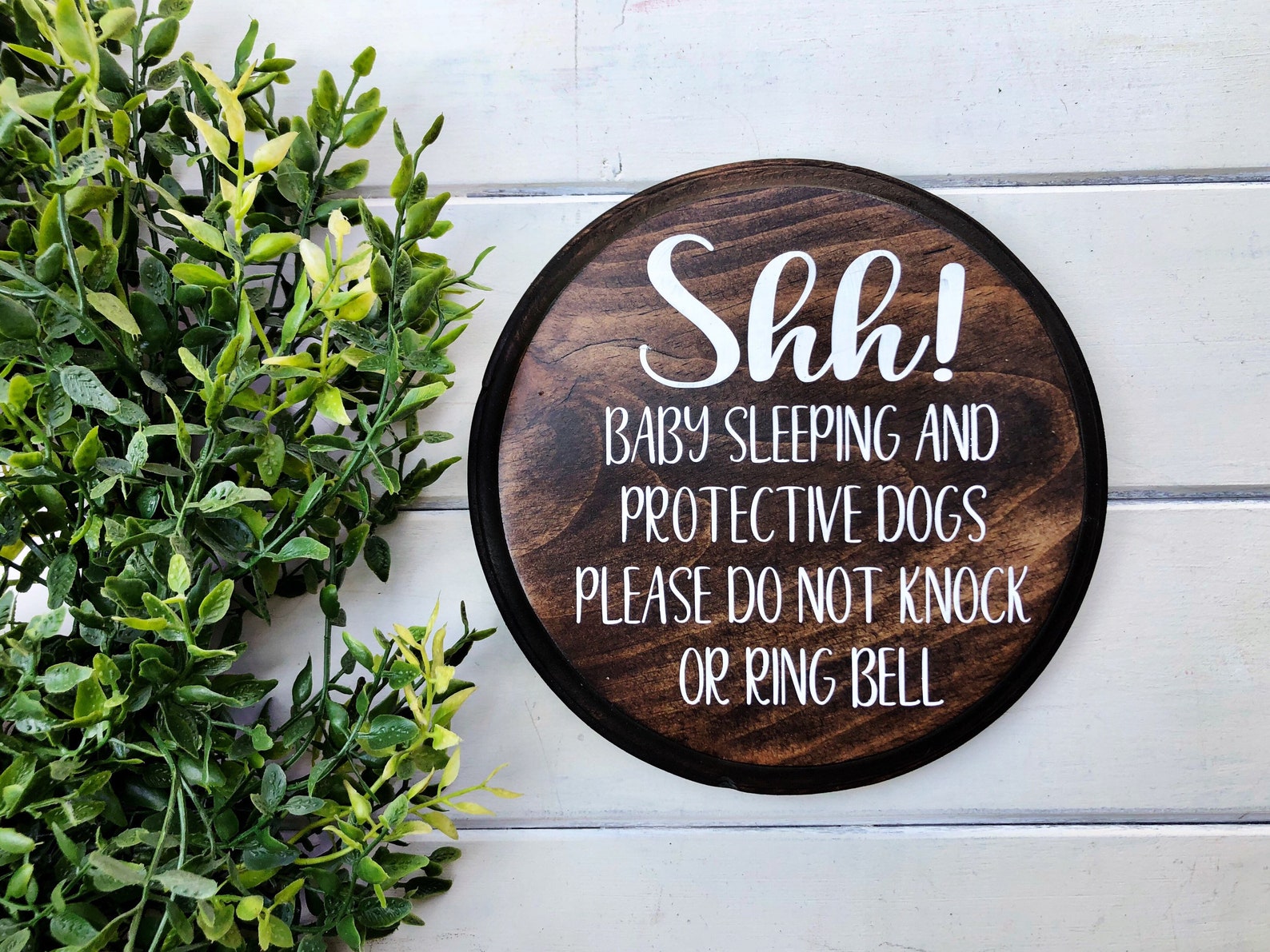 Baby Sleeping Sign Dog Sign Sleeping Baby Naptime Sign Do | Etsy