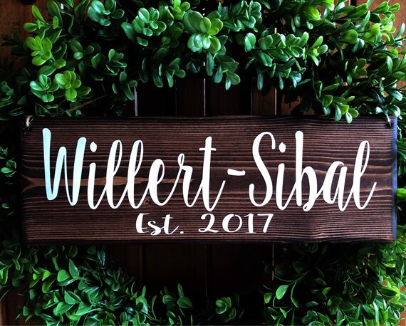 Welcome Sign Welcome Door Sign Family Name Sign Door Signs Established Sign Personalized Door Sign Welcome Front Door Sign