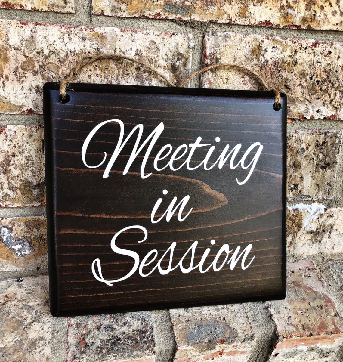 List 30+ Stock Images in a meeting sign for office door Sharp