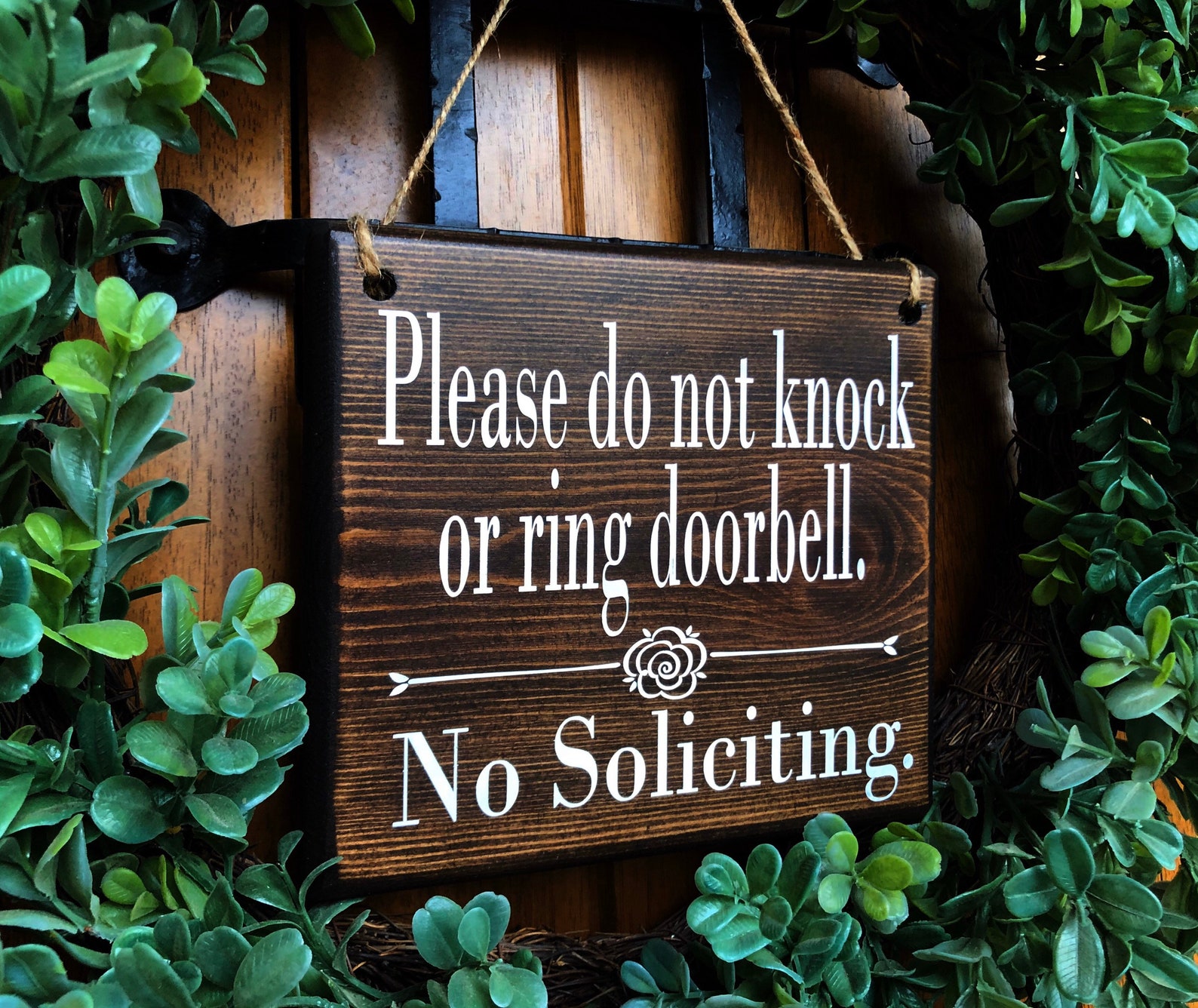 No Soliciting Sign 7x8 No Soliciting Door Sign Do Not Etsy