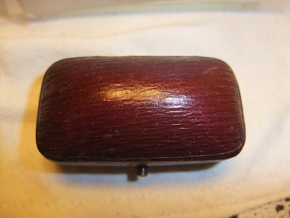 ANTIQUE VICTORIAN/Edwardian Brown   Leatherette  … - image 2