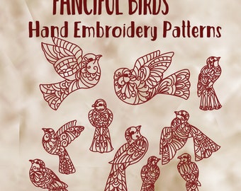 SALE Hand Embroidery Patterns Fancy Teapots in 4 Sizes PDF