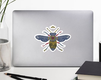 Queen Bee Sticker - Playing Card Art